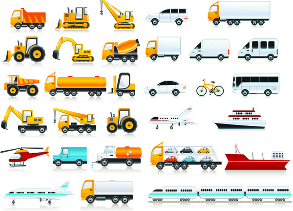 ícones de transporte