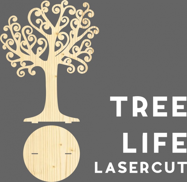 drzewo życia drzew LaserCut Albero della Vita drewno