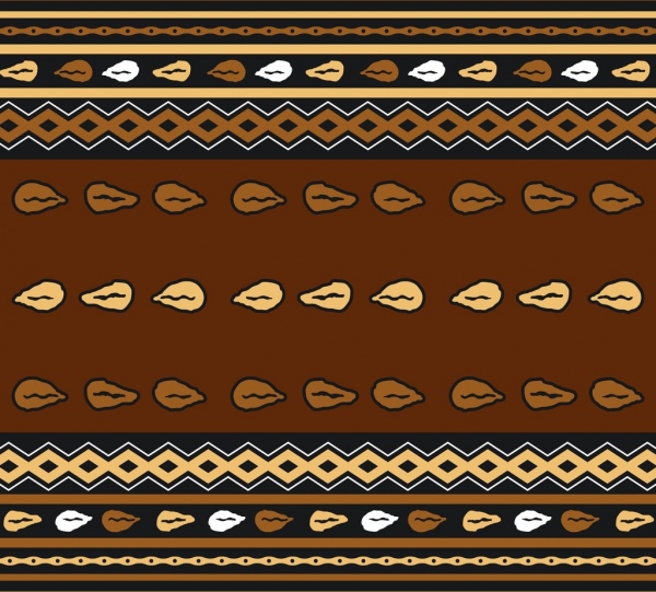 le schéma classique de conception décoration style tribal