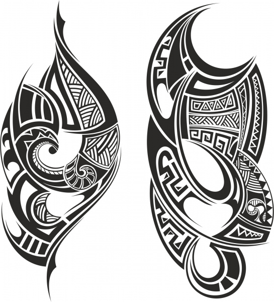 arte tribal livre vetores de tatuagem cdr