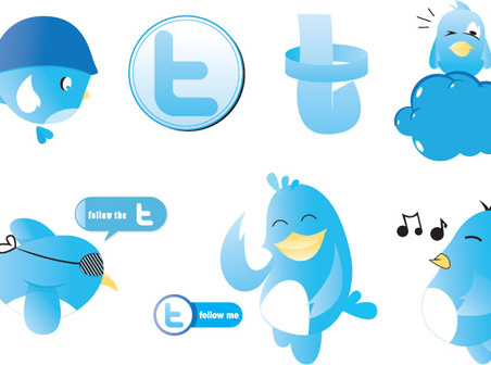 Twitter-Vektoren-Symbole