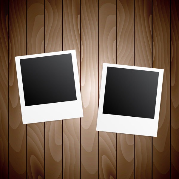 Dos marcos de Fotos de madera blanco