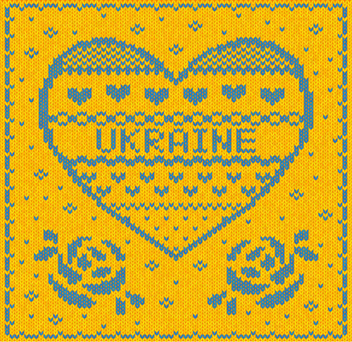 Ukraina gaya kain latar belakang vektor