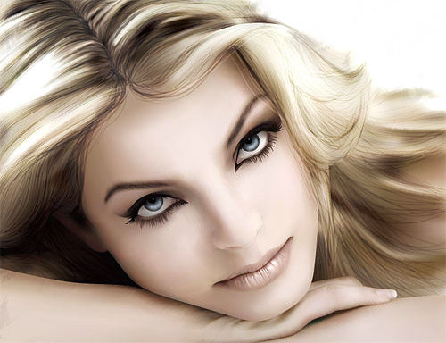 Ultra Vivid And Beautiful Girl Vector Ultra Vivid And Beautiful Girl Vector