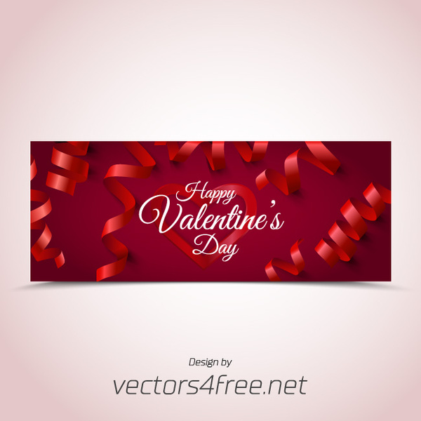 День Святого Валентина баннер вектор