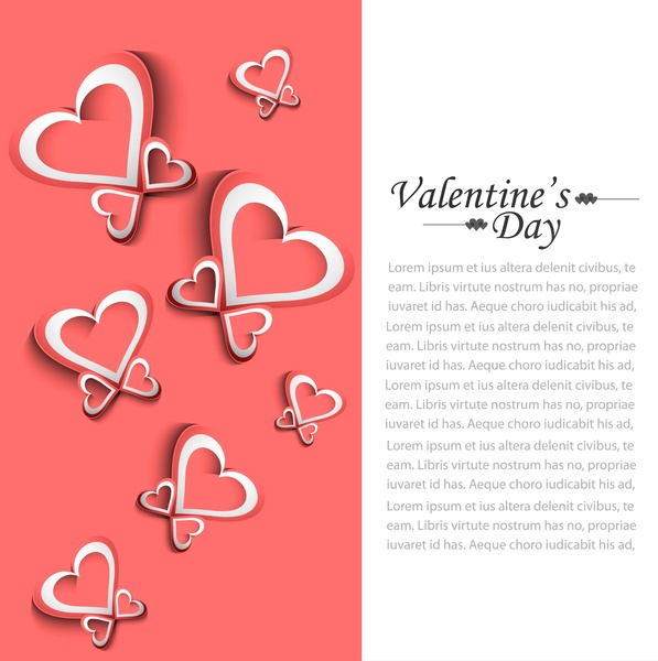 발렌타인 데이 웨딩 다채로운 사랑 카드 배경 그림