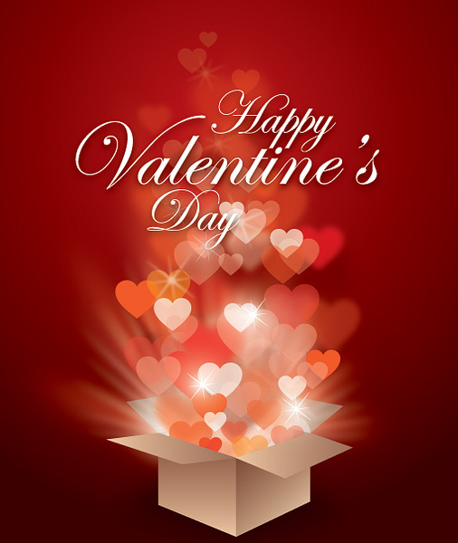 Valentines Gift Vector Graphic