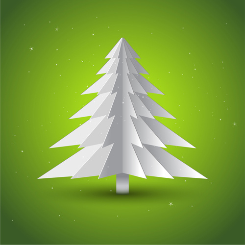 çeşitli Noel ağacı elemanları grafik set vektör