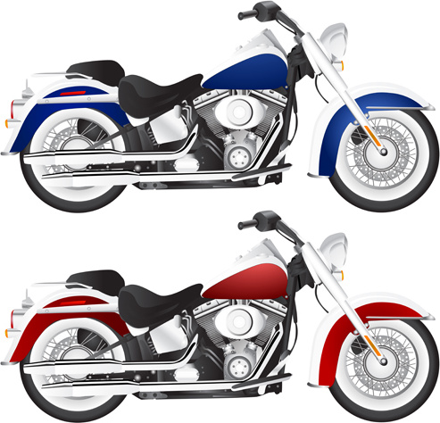 различные роскошные мотоциклы вектор no.343419