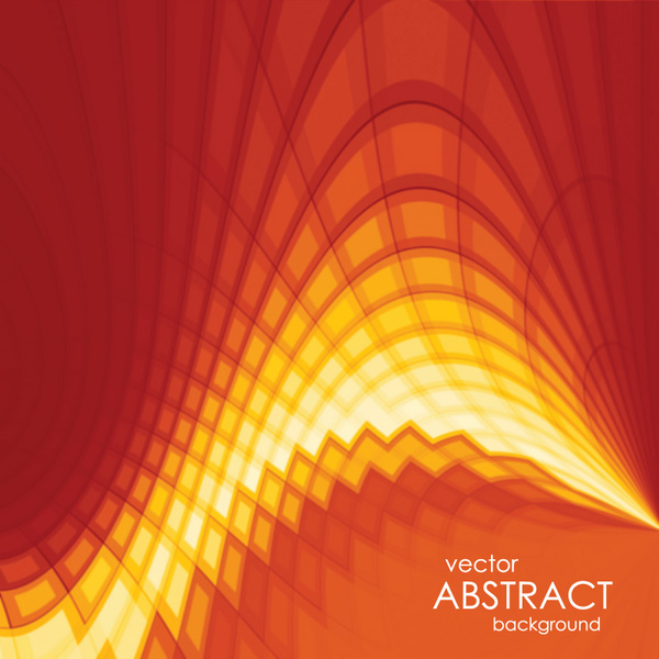 Vector Abstract Background With Sunset Colors