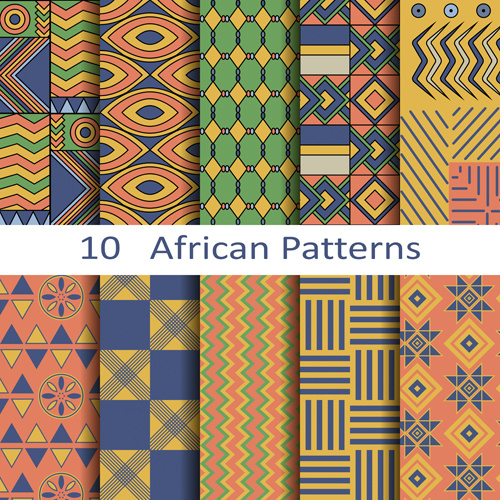 Vektor-afrikanischen Stil Musterdesigns