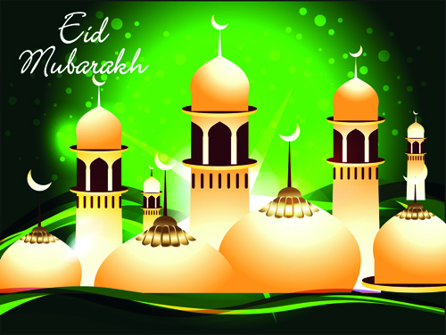 Vektor-Hintergrund Eid Mubarak islamischen Design
