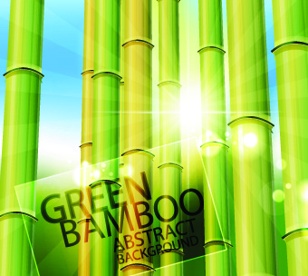 竹のデザイン要素のベクトルの背景