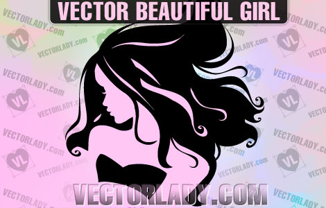 Vector hermosa chica