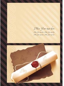 Vector vector de cartão de convite casamento lindo desenho ilustração