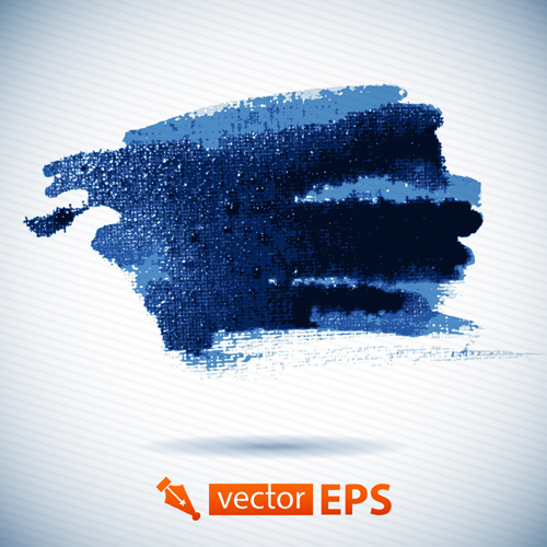 Vector Blue Watercolor Stains Background
