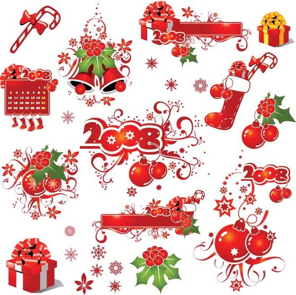 vetor de elementos de design do banner de compras de Natal