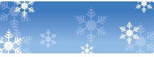 Vector Christmas Snowflake Flying Banner