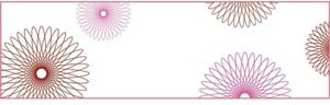 Vector Colorful Guilloche Rosette Circle Banner