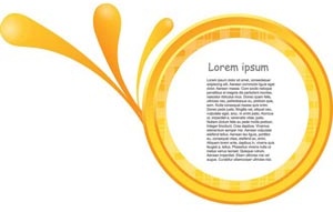 conception de pages brochure orange mignon Vector