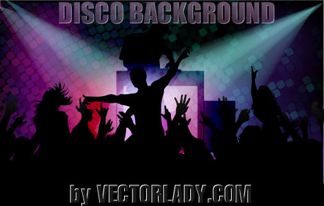 Vector background disco