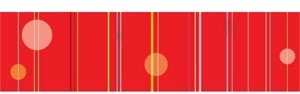 padrão de pontilhadas de vetor na faixa vermelha