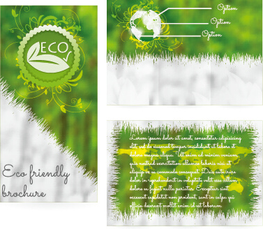 modelo de capa de brochura de ecologia vector