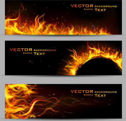 vektor latar belakang api