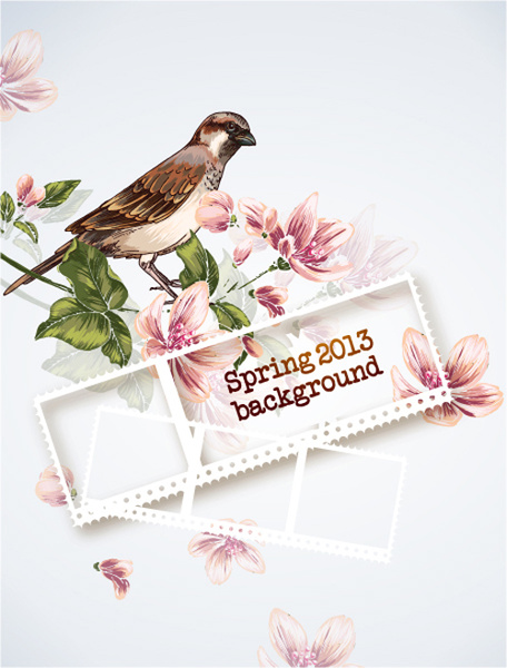 latar belakang floral Vector seni set latar belakang floral Vector seni set