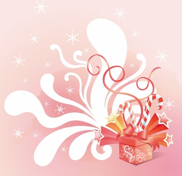 Vector Gift Box Celebration Background