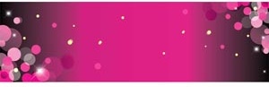 Vector Glossy Circle Pattern On Pink Banner