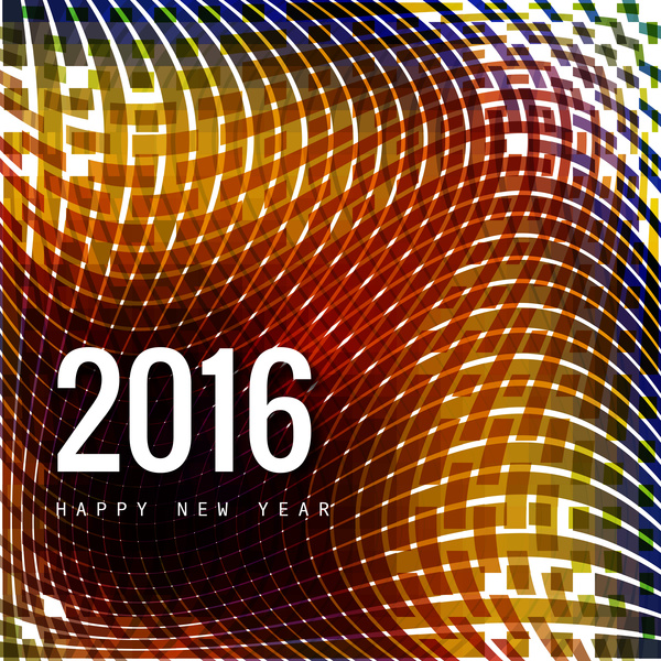 Vektor-frohes neues Jahr 2016 Texthintergrund