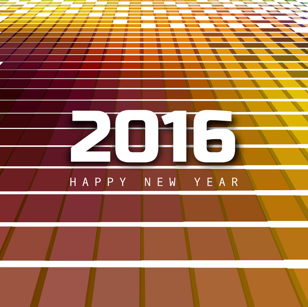 Vector fondo de texto de feliz año nuevo 2016