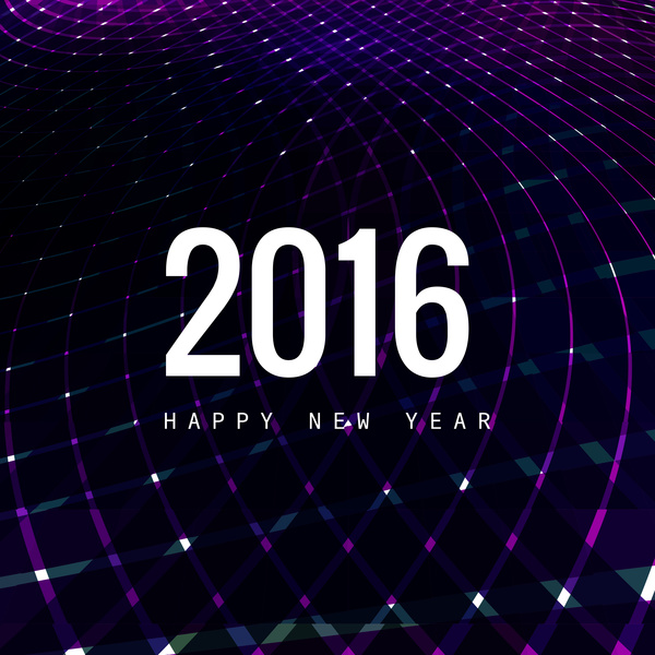Vektor-frohes neues Jahr 2016 Texthintergrund
