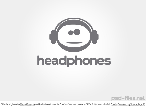 logo vektor headphone