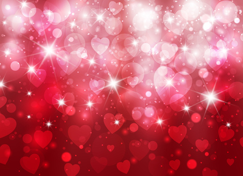 Vektorgrafiken Herz Valentinstag Hintergrund