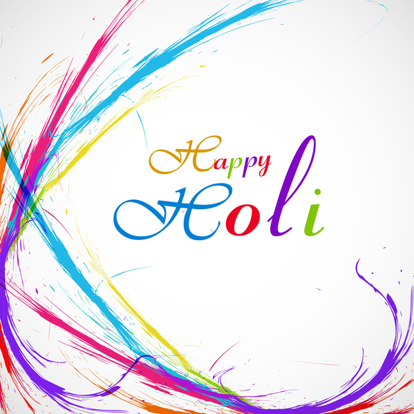 vettoriale illustrazione felice holi per sfondo colorato celebrazione festival indiano