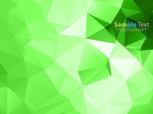 vektor ilustrasi segitiga hijau abstrak latar belakang
