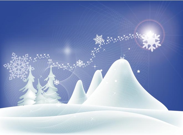 ilustração em vetor de cartão de Inverno de bonito