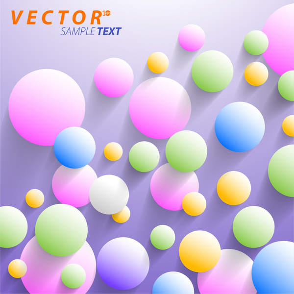 illustration vectorielle de ballons colorés sur fond Uni