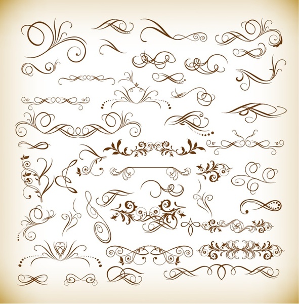 illustration vectorielle des éléments de design floral