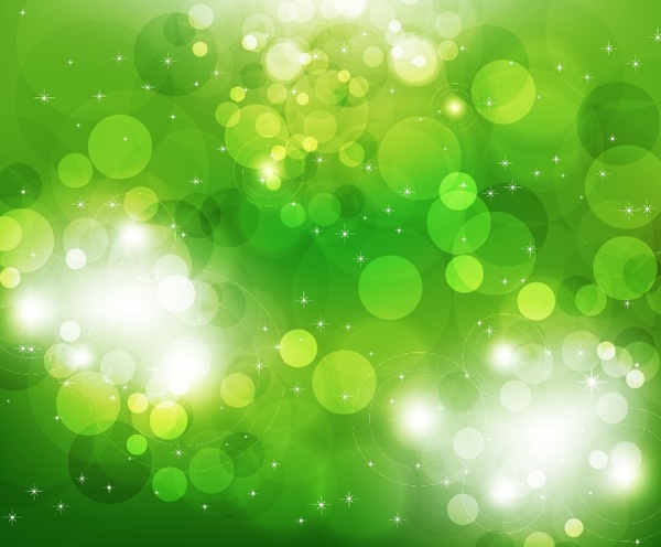 緑色の光の背景のベクトル イラスト