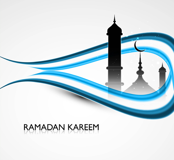 Vector ilustración de colorido diseño de Ramadán kareem