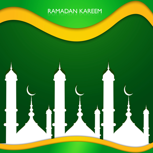 ilustrasi vektor Ramadhan kareem colorful desain