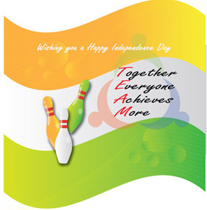 Hint Bağımsızlık Günü tebrik kartı vektör