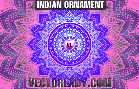 vektor India ornamen