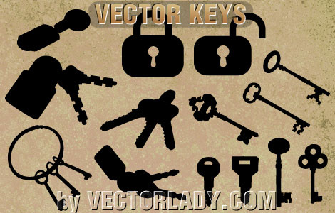 Коллекция векторных ключей