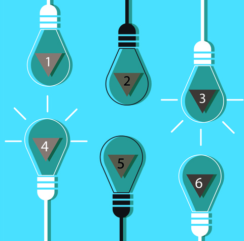 向量燈創意商業範本