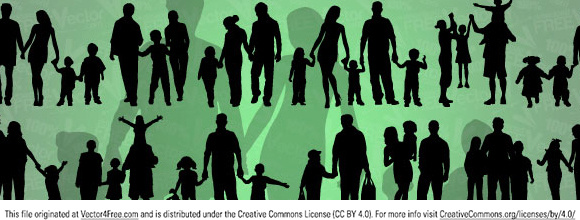 Vector Of Family Silhouettes
