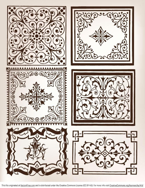 elementos ornamentales vectoriales